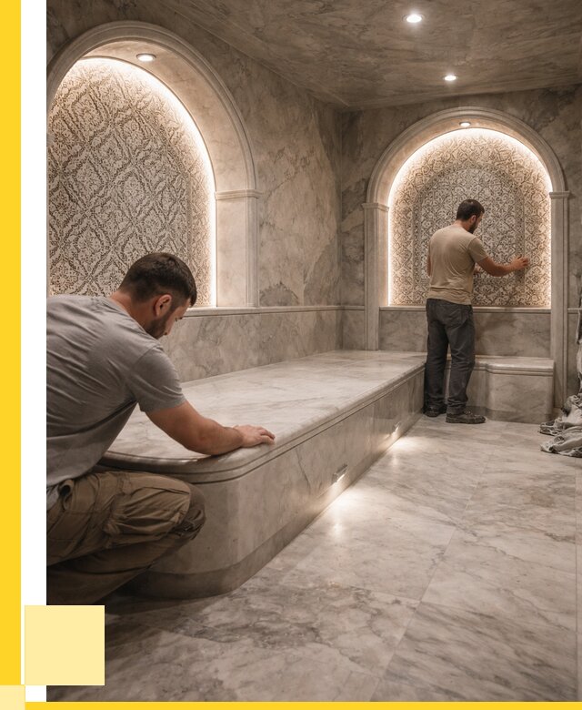 Турецкие бани под ключ в Киселёвске от 257025 р. | ЭриданКис