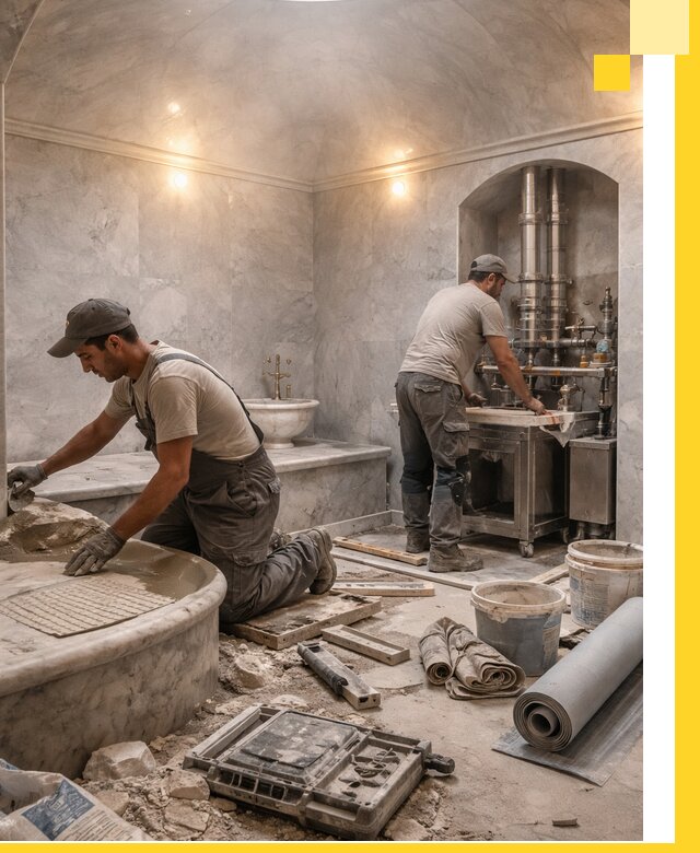 Строительство турецких бань хаммам под ключ в Киселёвске