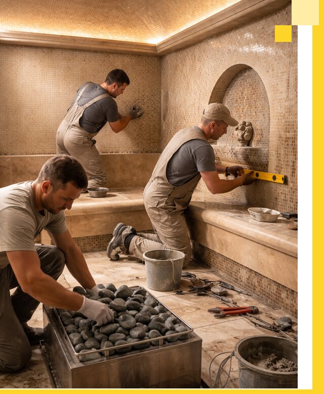 Проектирование и строительство хамама и сауны в Киселёвске