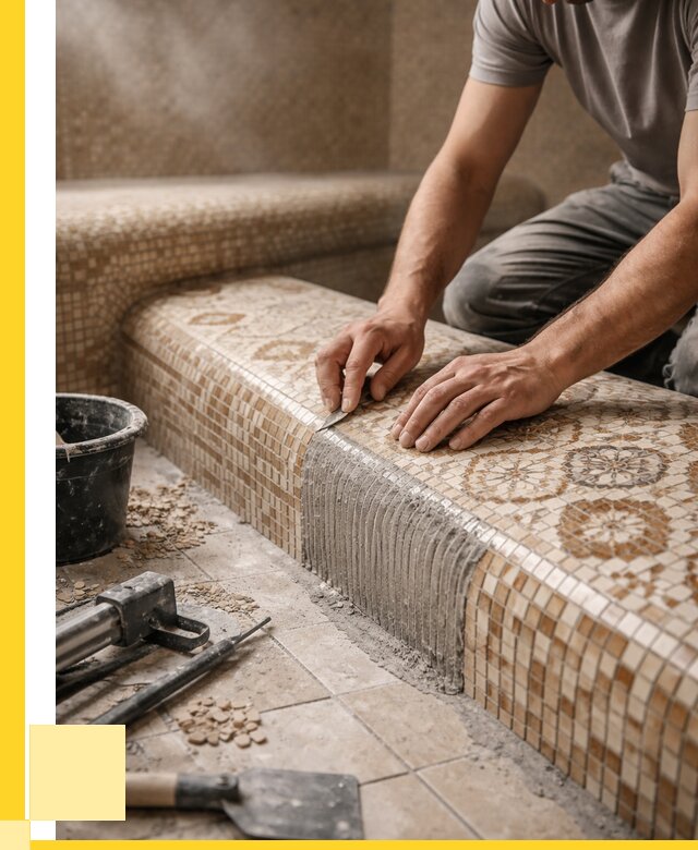 Плитка для хамама под ключ в Киселёвске от 3598 р. | ЭриданКис