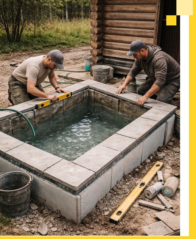 Изготовление и установка холодных купелей под ключ в Киселёвске